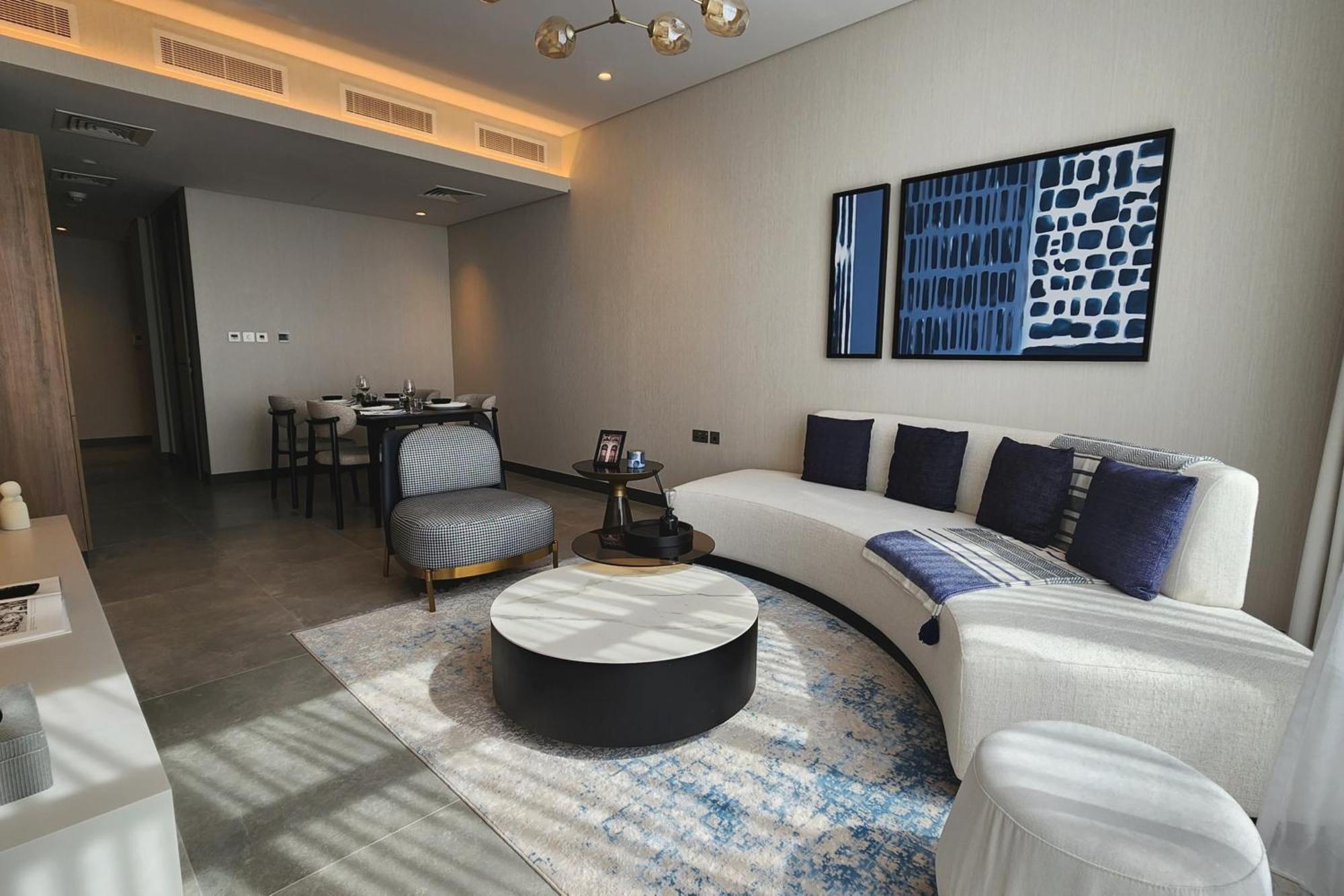 Hotel Charthouse Bahrain Manama Zewnętrze zdjęcie A living room at the Ritz-Carlton, DIFC
